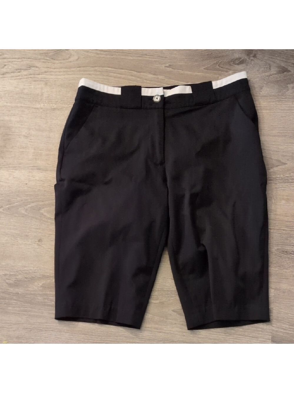 Ep Pro Black White Golf Shorts Size 6